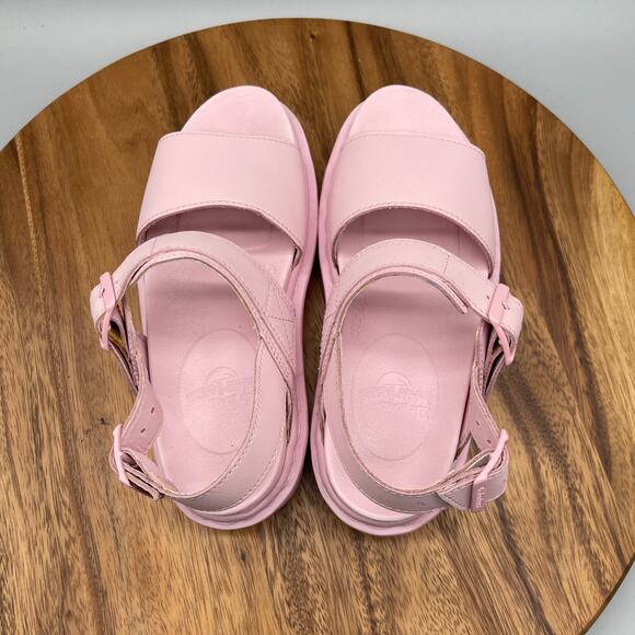 Dr Martens Voss Mono Sandals Womens Size 5 Chalk Pink Leather Straps Casual - Picture 5 of 8
